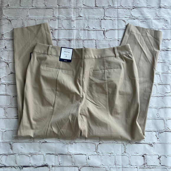 Charter Club Women's Slim Leg Newport Full Length Sedona Dust Pants Size Size 18 - Picture 9 of 9